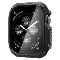 Apple Watch 46mm (Series 10/11) Cover med Skærmbeskytter Tough Armor Sort