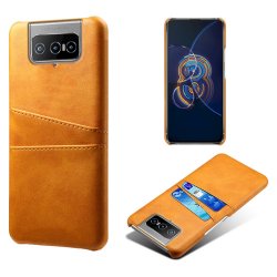 Asus Zenfone 8 Flip Cover Kortholder til to kort Orange