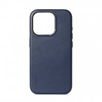 iPhone 15 Pro Cover Leather Backcover True Navy