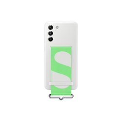 Original Galaxy S21 FE Cover Silicone Cover with Strap Hvid