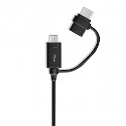 EP-DG950DB Data- och LaddningsKabel USB Type-C / Micro-USB 1.5m Sort