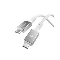 Essential Kabel Fabric USB-C/USB-C 240W 1.5m Hvid
