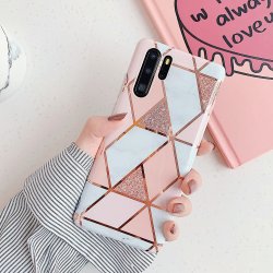 Huawei P30 Pro Cover Marmor Roseguld