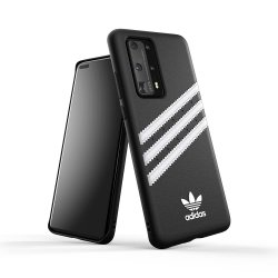 Huawei P40 Pro Cover OR 3 Stripes Snap Case Sort Hvid