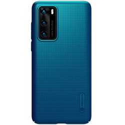 Huawei P40 Cover Frosted Shield Blå