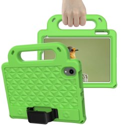iPad mini (gen 6)/iPad mini (A17 Pro) Cover til Barn Rombemønster Grøn