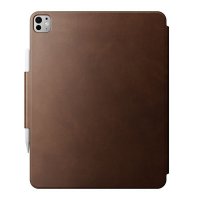iPad Pro 13 (M4/M5) Etui Leather Folio Brun
