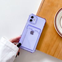 iPhone 11 Cover Kortholder Stødabsorberende Lilla
