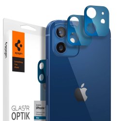 iPhone 12 Mini Kameralinsebeskytter Glas.tR Optik 2-pak Blå