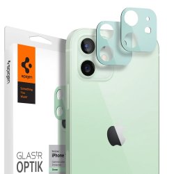 iPhone 12 Mini Kameralinsebeskytter Glas.tR Optik 2-pak Grøn