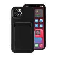 iPhone 12 Pro Max Cover Kortholder Sort