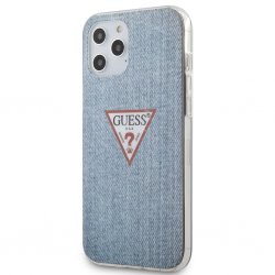 iPhone 12 Pro Max Cover Denim Triangle Lyseblå