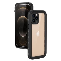 iPhone 12 Pro Cover Vandtæt IP68 Sort