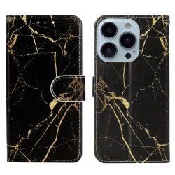 iPhone 13 Pro Etui Motiv Marmor Guld