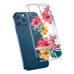 iPhone 13 Pro Cover Blomstermønster Lyserød