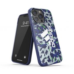 iPhone 13 Pro Cover Snap Case Leopard Bold Blue