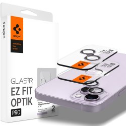 iPhone 14/iPhone 14 Plus Kameralinsebeskytter GLAS.tR EZ Fit Optik Pro Lilla 2-pak