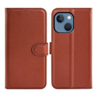 iPhone 14 Etui med Stativ Brun