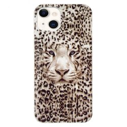 iPhone 14 Plus Cover Motiv Hvid Tiger