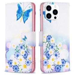 iPhone 14 Pro Etui Motiv Sommerfugle Og Blomster