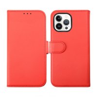 iPhone 14 Pro Max Etui Detachable Wallet Case Rød