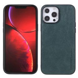 iPhone 14 Pro Cover Lædertekstur Grøn