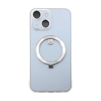 iPhone 14 Cover MagSafe Ring Hvid