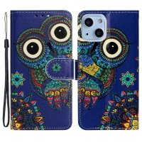 iPhone 15 Plus Etui Motiv Ugle Mandala
