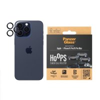 iPhone 15 Pro/iPhone 15 Pro Max Kameralinsebeskytter Hoops Blue Metal