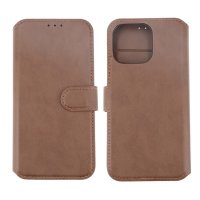 iPhone 15 Pro Max Etui Ægte Læder Brun