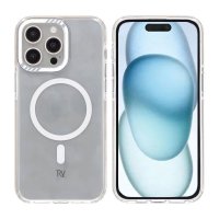 iPhone 15 Pro Max Cover Forstærkede hjørner Hvid