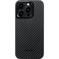 iPhone 15 Pro Cover MagEZ Case 4 Black/Grey Twill