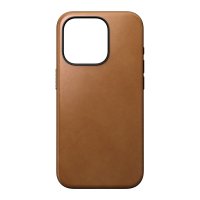 iPhone 15 Pro Cover Modern Leather Case English Tan