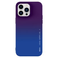 iPhone 15 Pro Cover Rainbow Series Blå