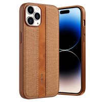 iPhone 15 Pro Cover Stoftekstur Brun