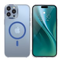iPhone 15 Pro Cover TPU MagSafe Blå