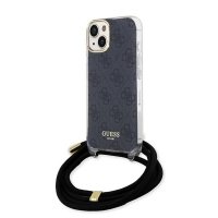 iPhone 15 Cover Crossbody Cord Sort