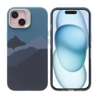 iPhone 15 Cover Sammenklappelig Stativ MagSafe Blå