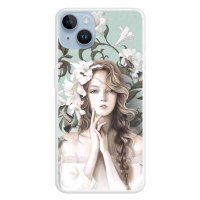 iPhone 15 Cover Motiv Blomsterpige