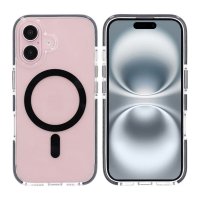 iPhone 16 Plus Cover Stødabsorberende MagSafe Sort