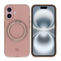 iPhone 16 Cover Roterbart Stativ Brun