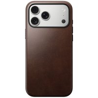 iPhone 17 Pro Max Cover Modern Leather Case Horween Rustic Brown
