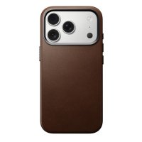 iPhone 17 Pro Cover Traditional Leather Case Brun