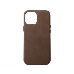 iPhone 12/12 Pro Cover Ægte Læder Mørkebrun
