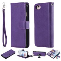 iPhone 6/6S/7/8/SE Etui Aftageligt Cover KT Leather Series-3 Lilla