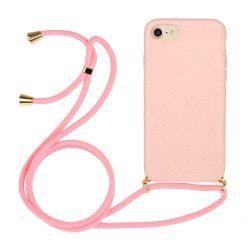 iPhone 6/6S/7/8/SE Cover med Strop Lyserød