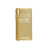 iPhone Xs Max Cover Kortholder Stødabsorberende Gul