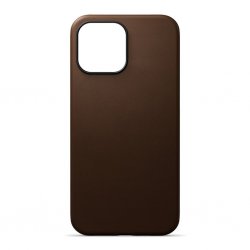 iPhone 13 Pro Max Cover Ægte Læder MagSafe Mørkebrun