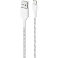 Kabel Ultra Strong Fabric Cable USB-A/Lightning 1.2 Hvid