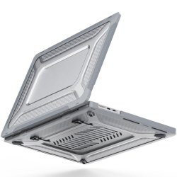 MacBook Pro 16 (A2485) Cover Armor Stativfunksjon Grå